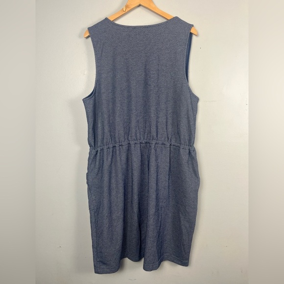 New Ann Taylor Loft Outlet Blue Sleeveless Dress size XL - Picture 7 of 8